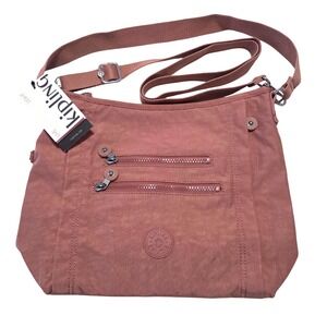 Kipling Belammie Crossbody Bag Kind Rose B Pink Nylon KI1700 Organizer Purse NEW